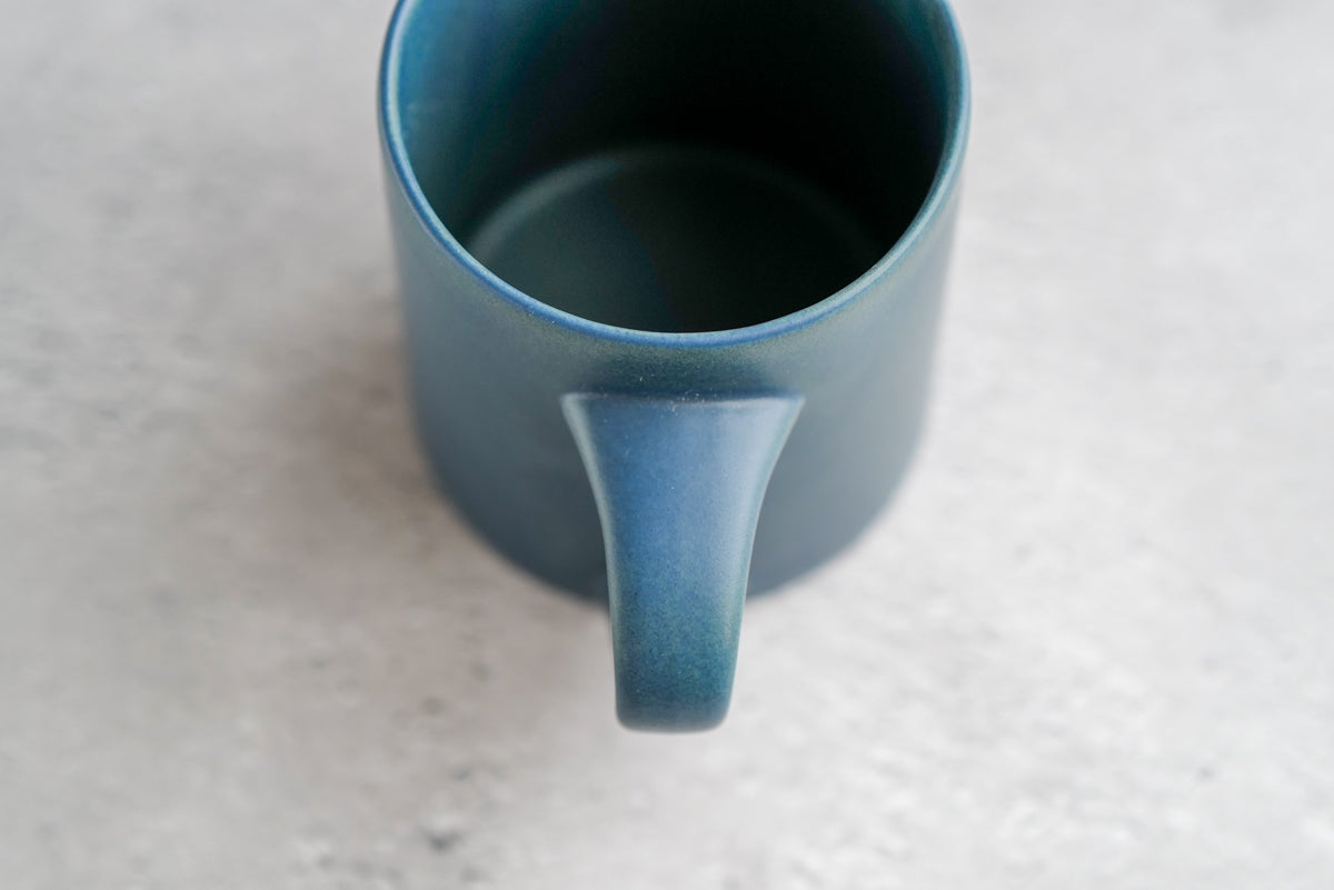 KANEAKI SAKAI POTTERY | flat mug / L / コバルト