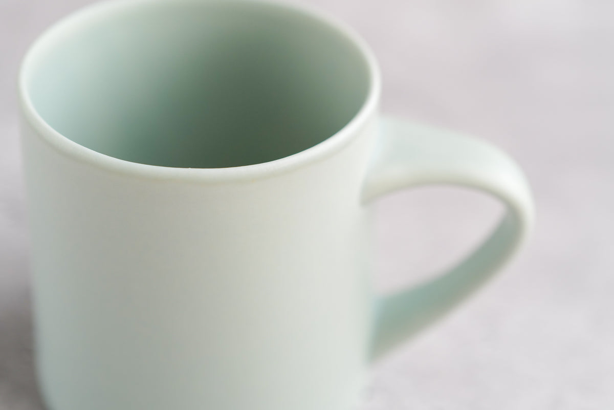 KANEAKI SAKAI POTTERY | flat mug / L / ペールブルー
