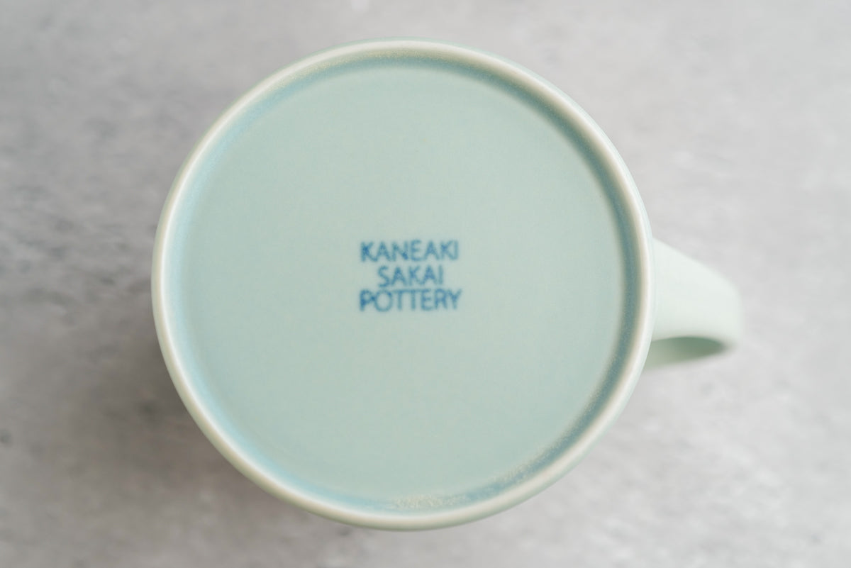 KANEAKI SAKAI POTTERY | flat mug / L / ペールブルー