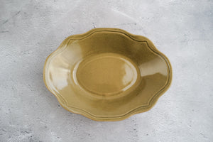 陶房マルヨウ | オーバル洋皿 / 大 / グレージュ