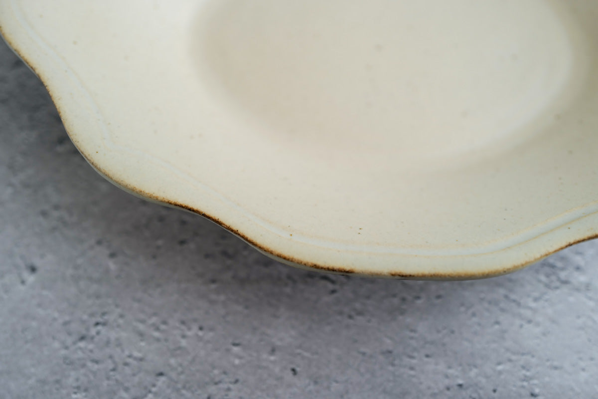 陶房マルヨウ | オーバル洋皿 / 大 / 白
