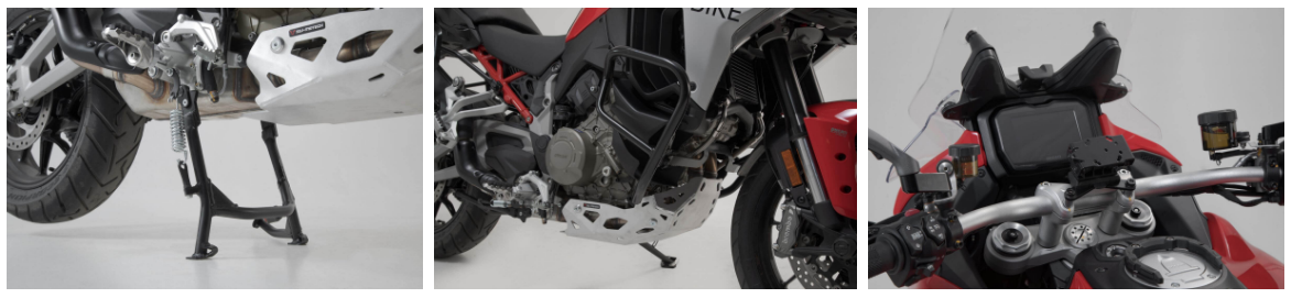 Ducati Multistrada protection and centerstand