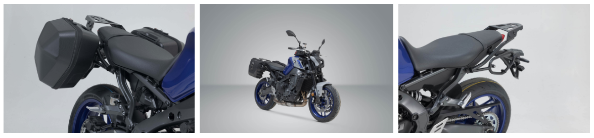 Yamaha MT-09 side carriers and cases