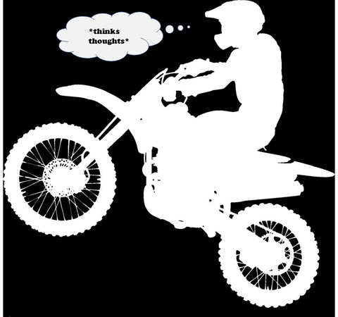 white motorcycle rider 