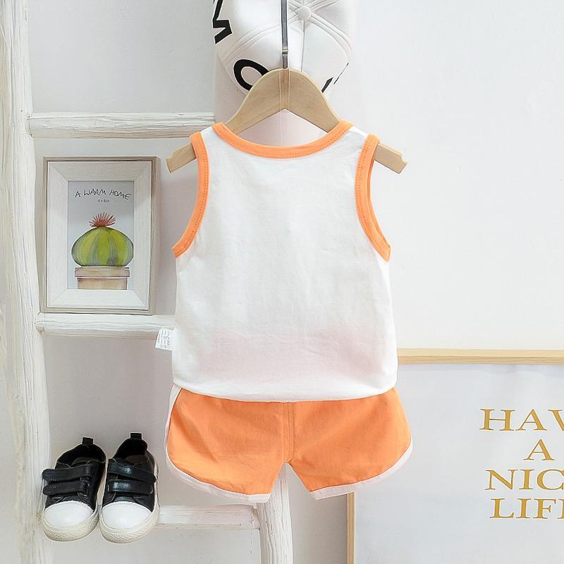 2pcs Cute Fruit Print Vest and Pants