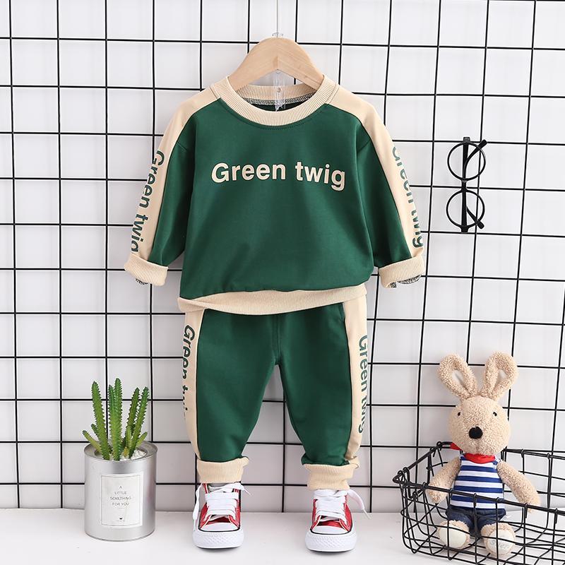 2-piece Letter Sweatshirt and Pants Set(No Shoes)