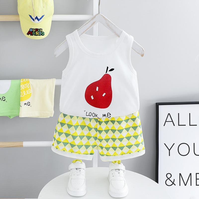 2-piece Fruit Pattern T-shirt & Shorts for Toddler GirlÂ£Â¨No Shoes???Wholesale children's clothing