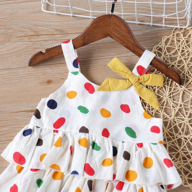 2-piece Polka Dot Sling Top & Pants for Toddler Girl