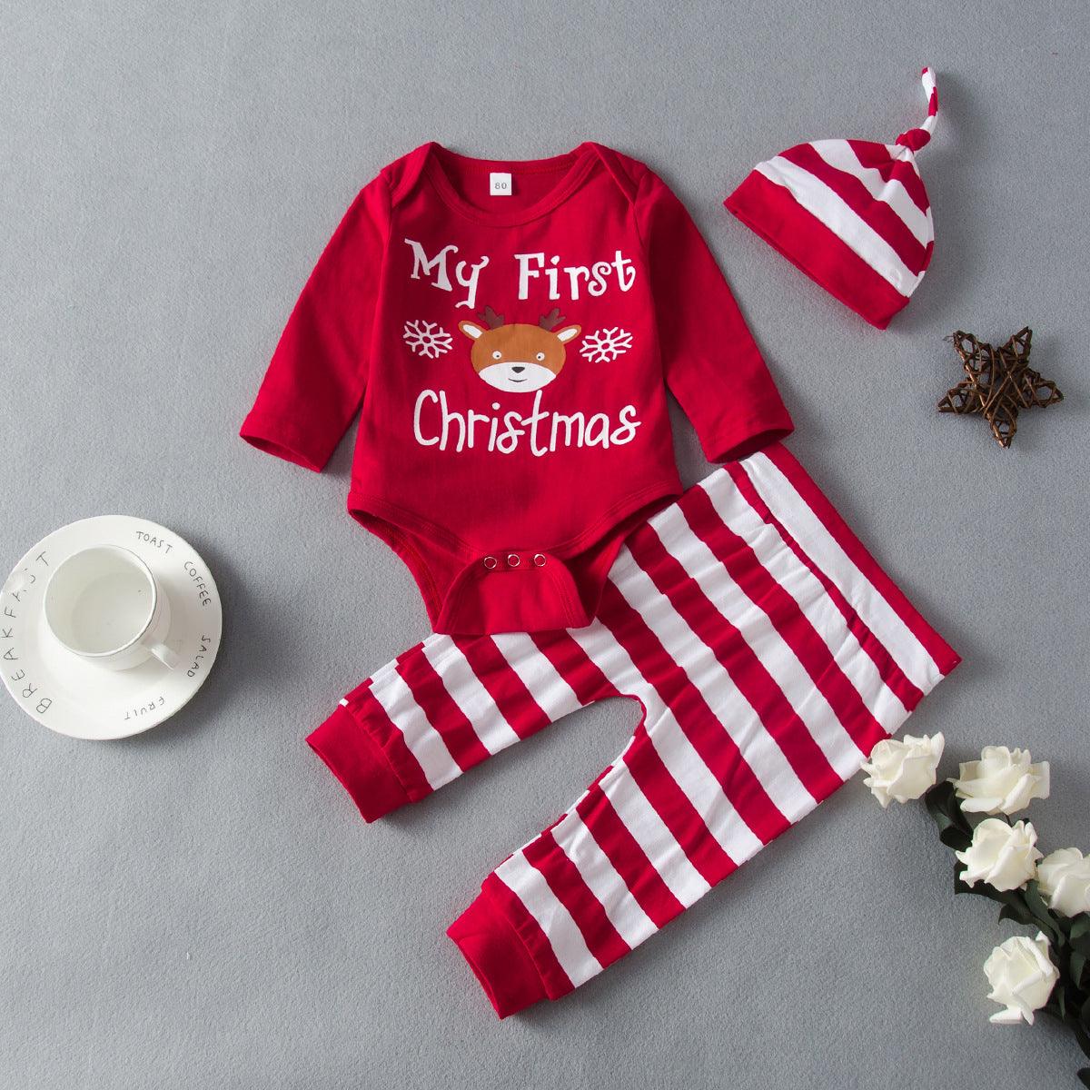 Baby boys girls Christmas fawn suit long sleeve suit for Halloween