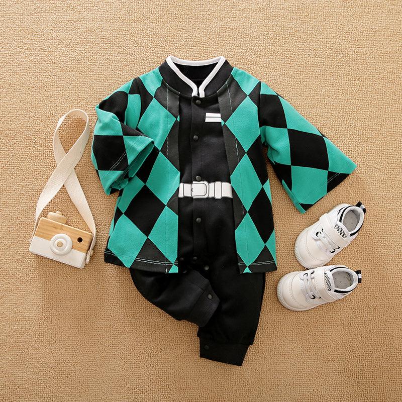 Baby Boys Girls Halloween Cosplay Long Sleeve Jumpsuit