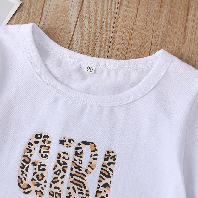 2-piece Letter Pattern T-shirt & Shorts for Toddler Girl