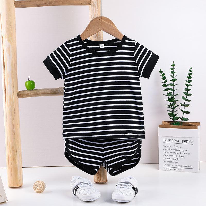 Baby Boy Sets Striped T-Shirt & Shorts Summer Baby Clothes In Bulk