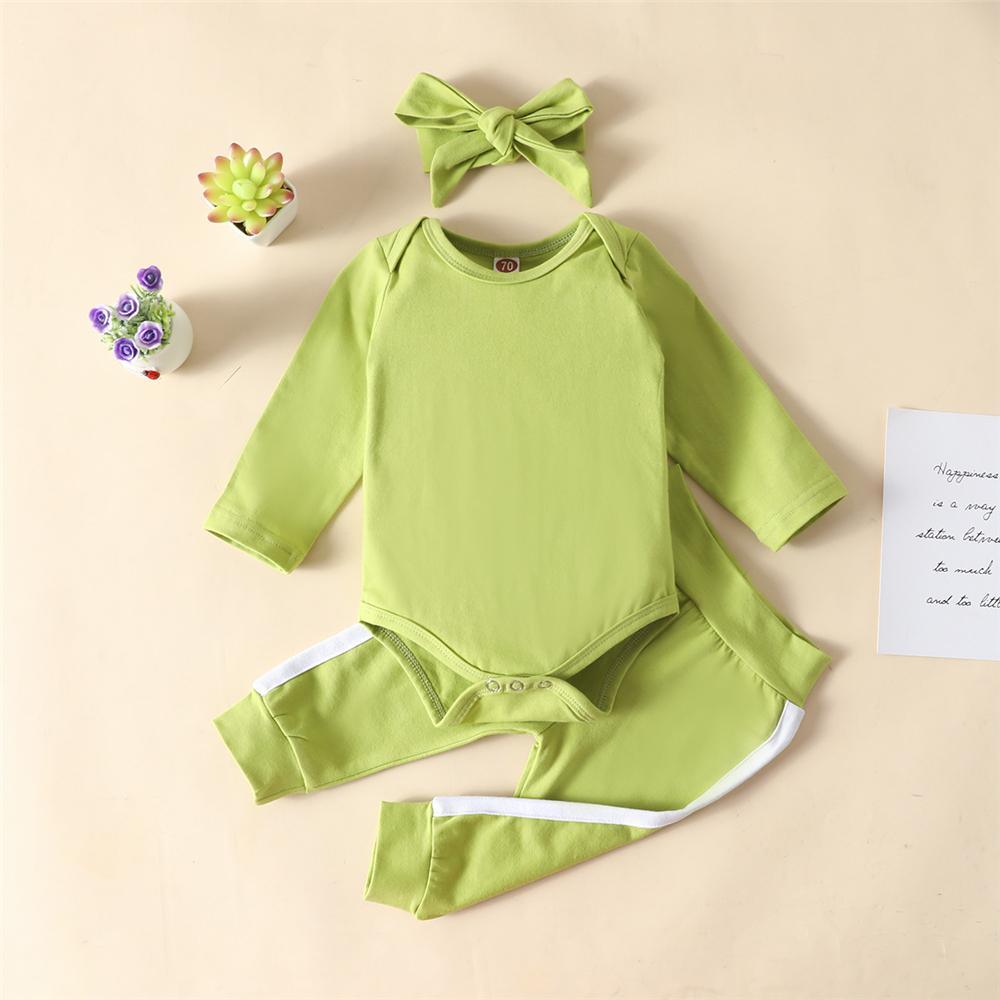 Baby Girls 3-Piece Long Sleeve Tracksuit Baby Clothing Cheap Wholesale