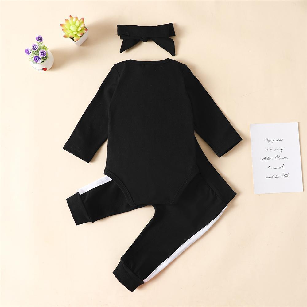 Baby Girls 3-Piece Long Sleeve Tracksuit Baby Clothing Cheap Wholesale