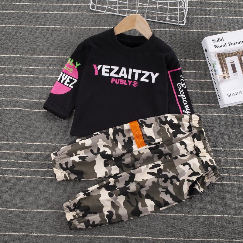 2-piece Sweatshirt & Camouflage Pants for Children Boy