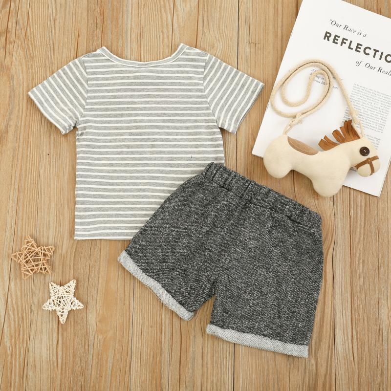 Baby Boy Striped T-shirt & Shorts