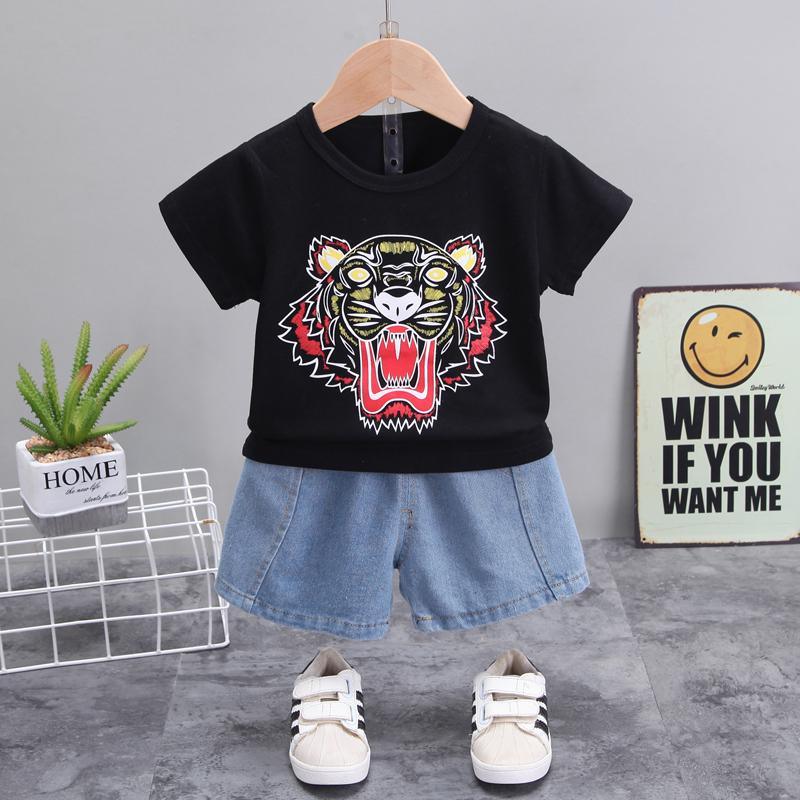 2-piece Tiger Pattern T-shirt & Shorts for Children Boy