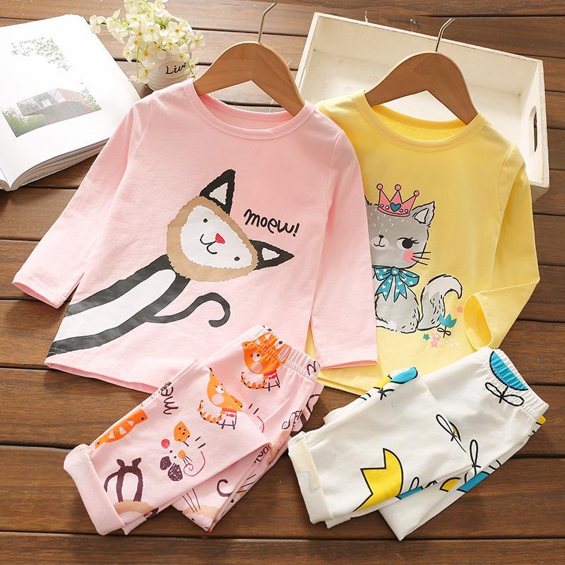 2-piece Pajamas Sets for Toddler Girl Children's Clothing