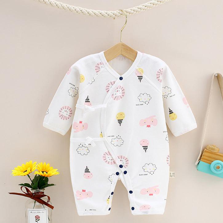 Baby Cartoon Animal Print Bodysuit Baby One Piece Jumpsuit