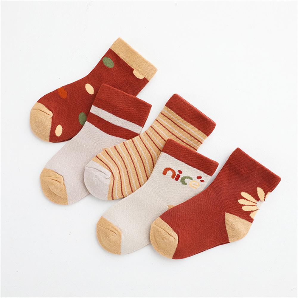 Baby 5-Pairs Cartoon Casual Socks Sets Baby Accessories Wholesale