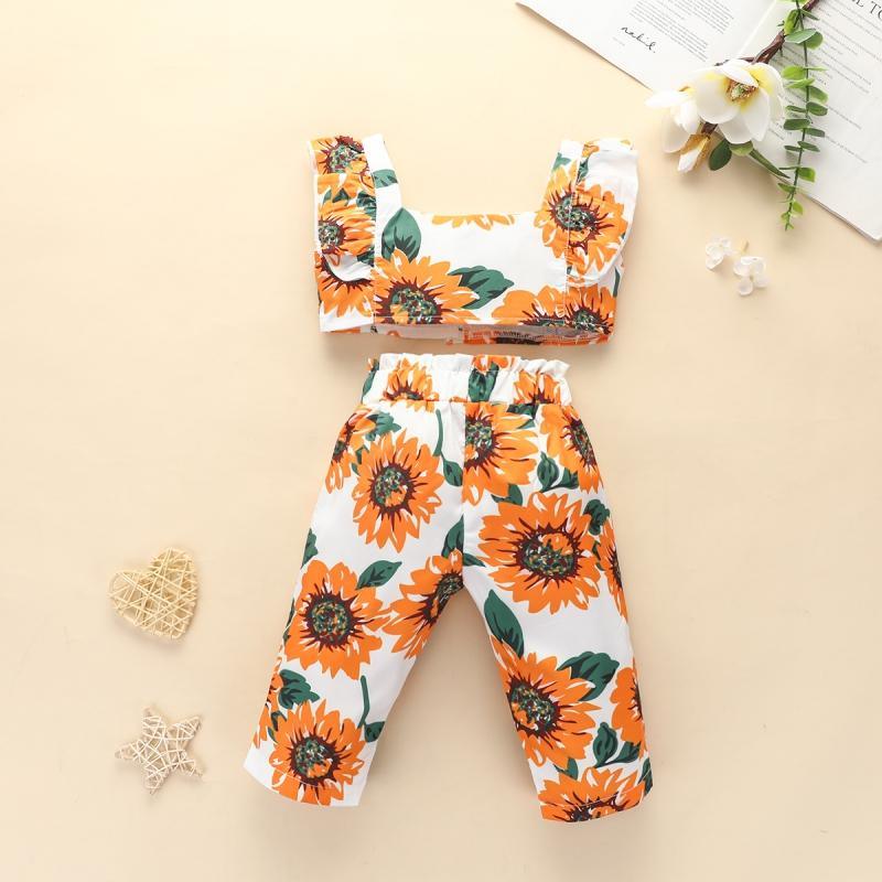 2-piece Sunflower Suit for Toddler Girl