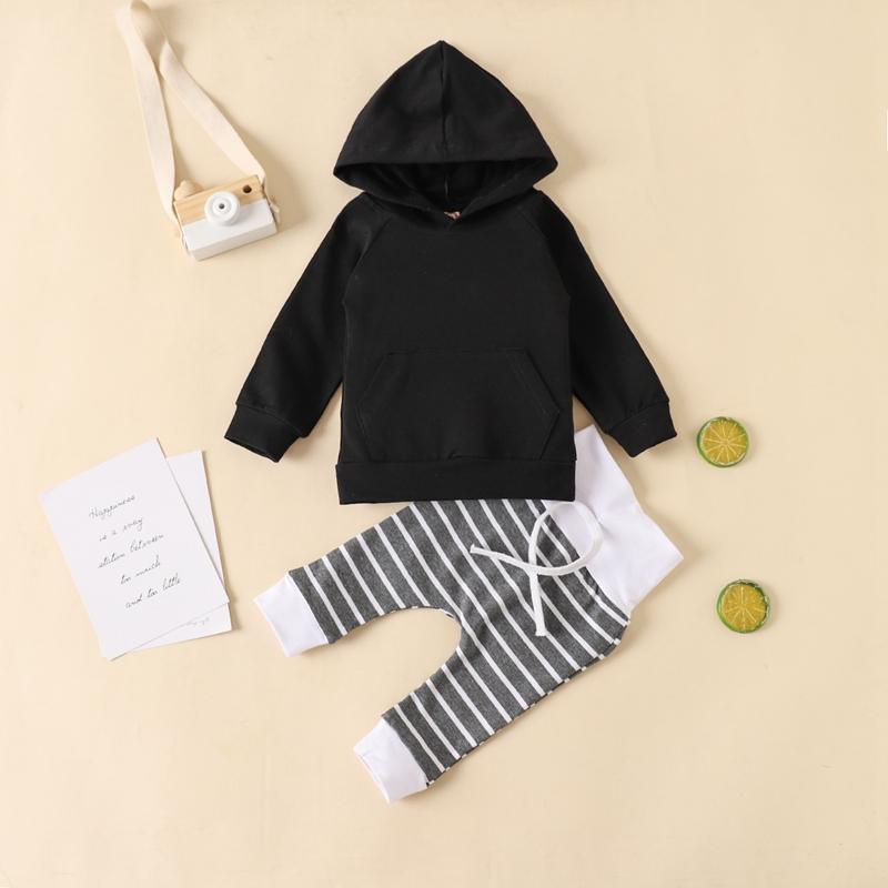 2-piece Hoodie & Striped Pants for Baby