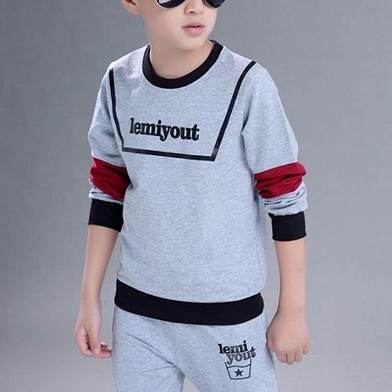 2-piece Letter Pattern Suit for Boy