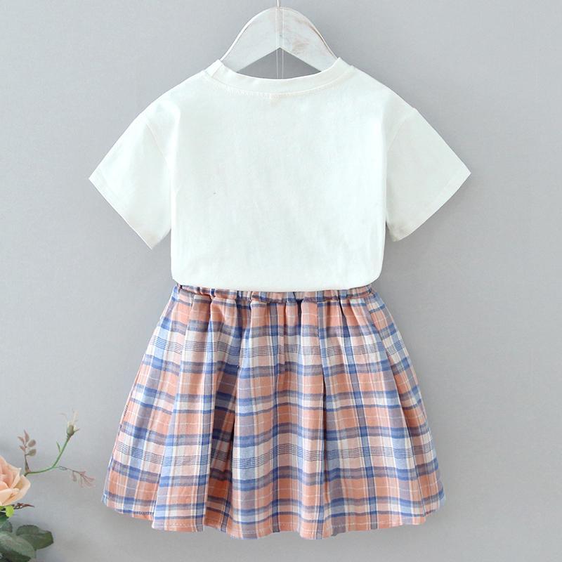 2-piece Plaid Dress Set for Toddler Girl