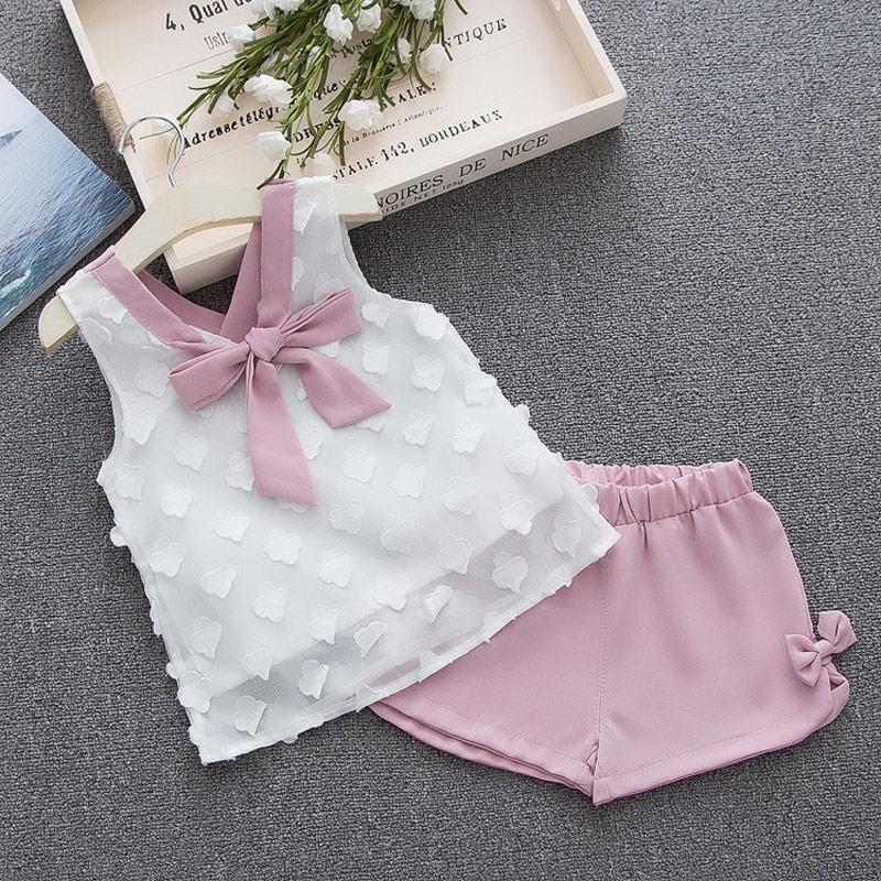 2-piece Chiffon Top & Shorts for Toddler Girl