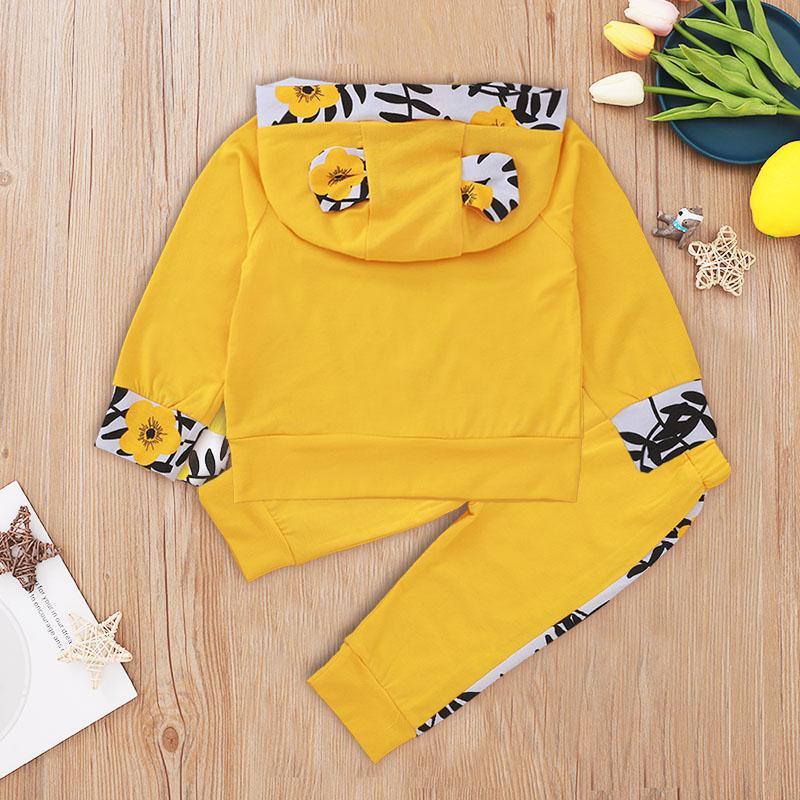 2-piece Letter Pattern Hoodie & Pants for Baby Boy