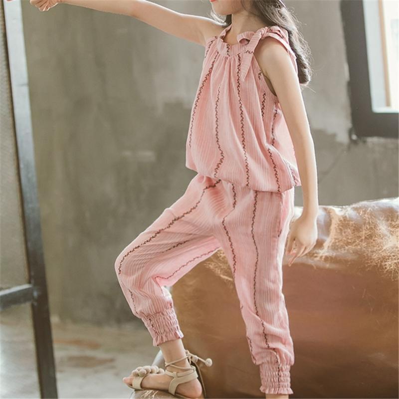 2-piece Sleeveless T-shirt & Pants for Girl