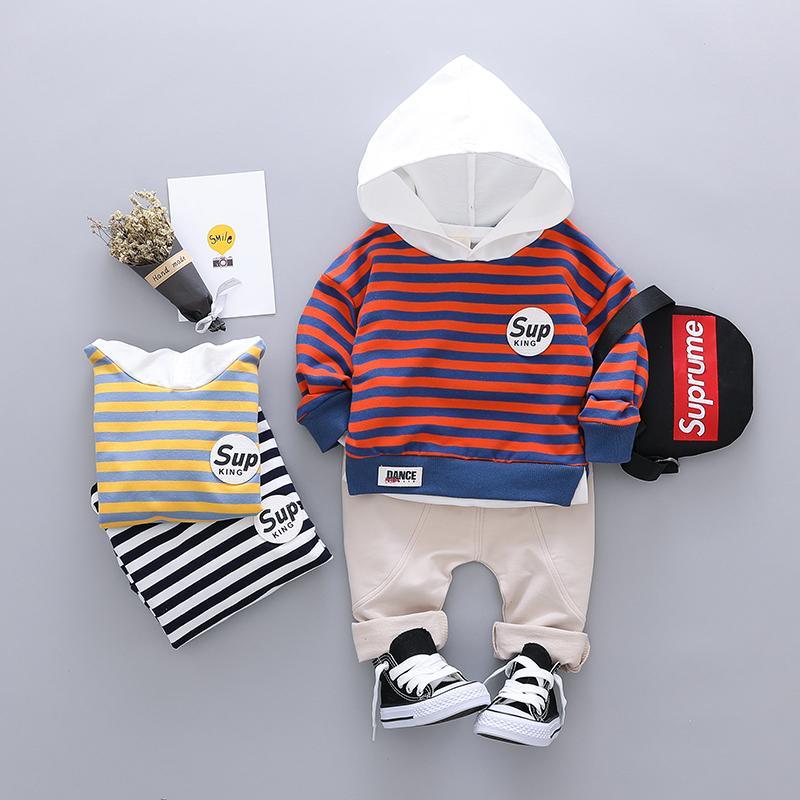 2-piece Striped Hoodie & Pants for Children Boy