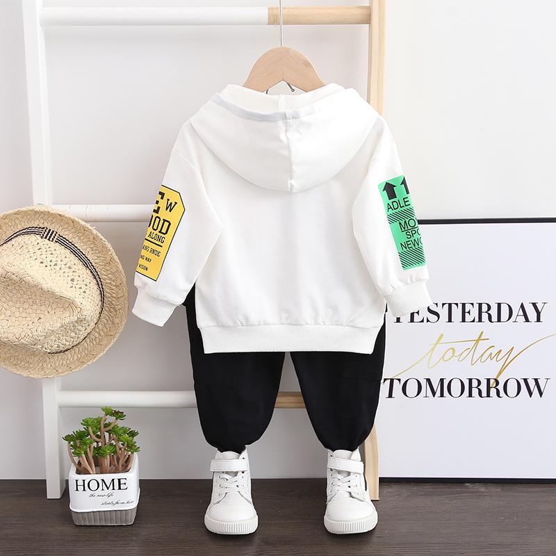 2-piece Letter Hoodie and Pants Set(No Shoes) Children's Clothing