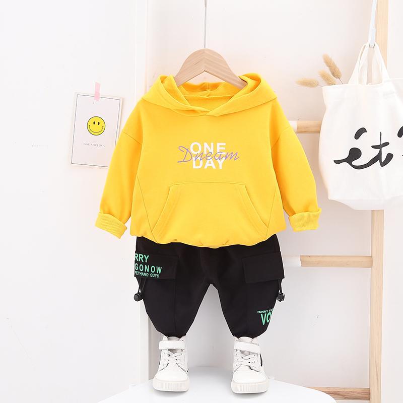 2-piece Letter Hoodie & Pants for Children Boy