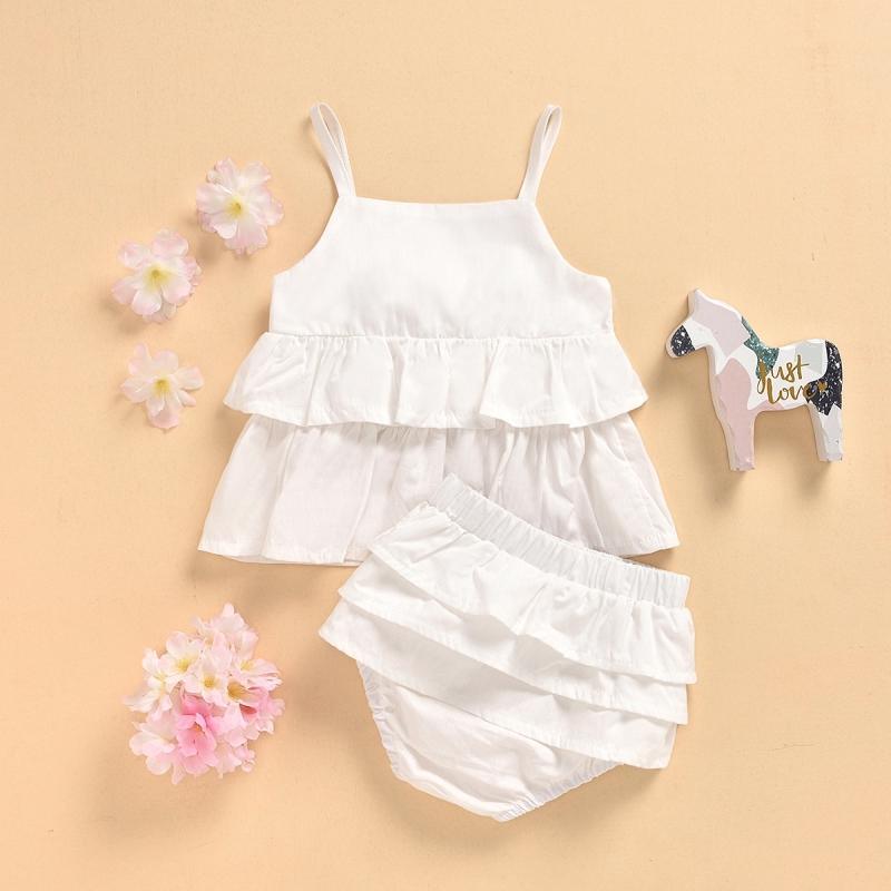 2-piece Sling Top & Shorts for Baby Girl Wholesale Children's Clothing