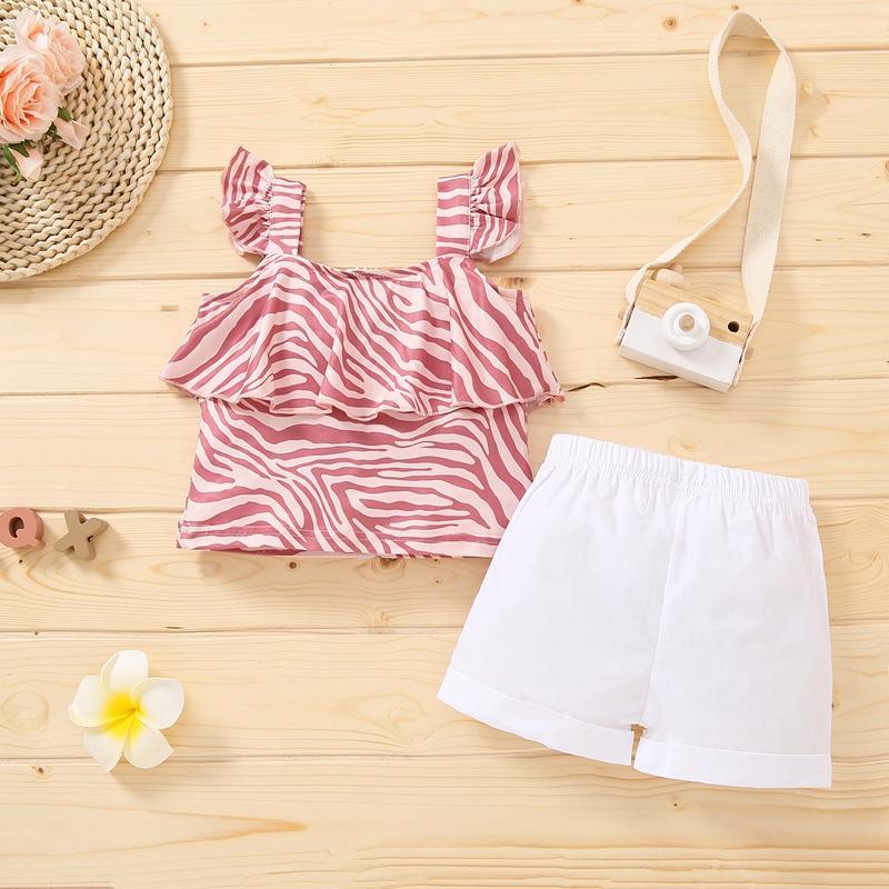 Baby Girl Printing Cami Top & Shorts Children's Clothing