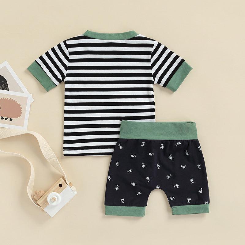 Baby Boy Outfits Sets Striped Top & Coconut Shorts