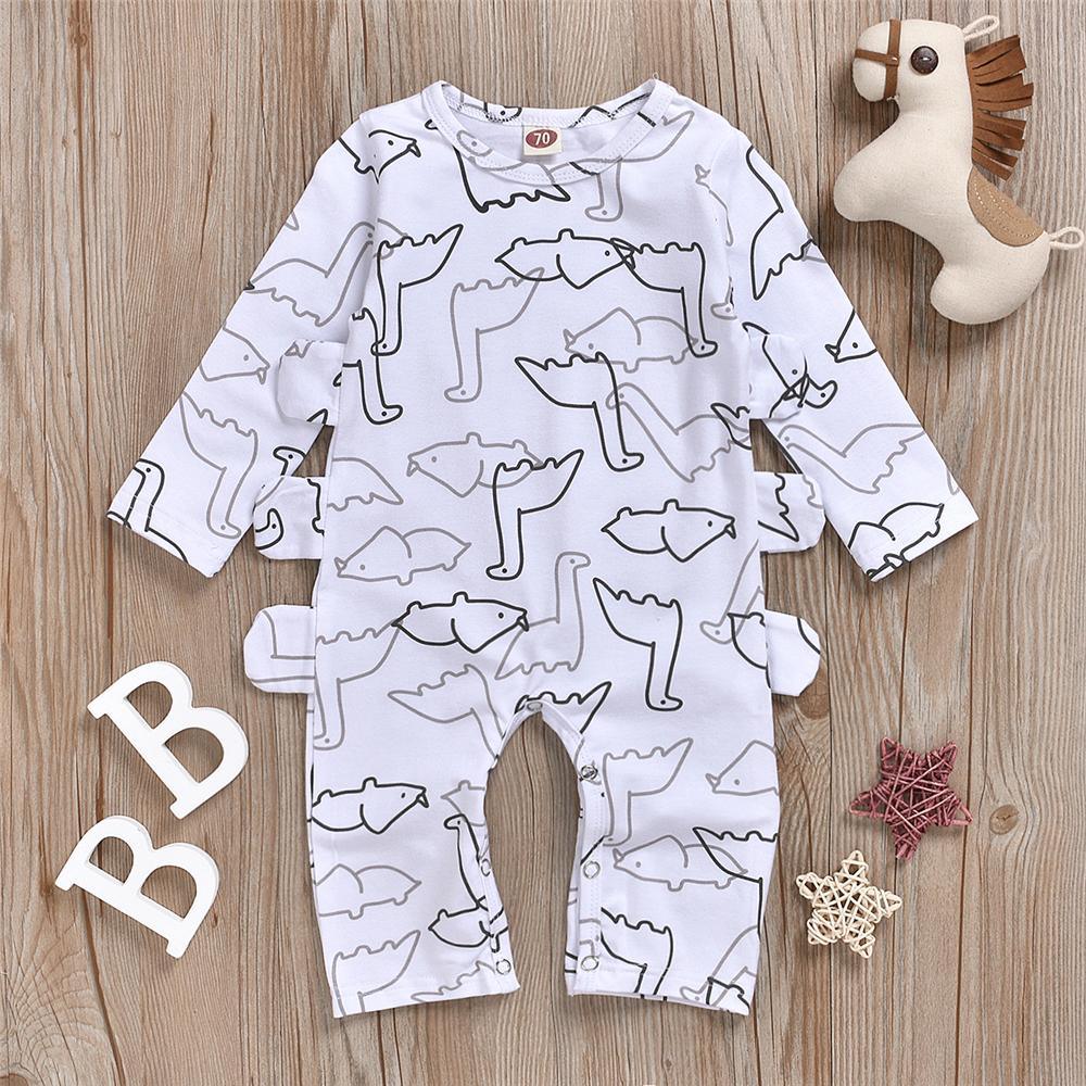 Baby Boy Animal Printed Long Sleeve Romper Buy Baby Clothes Wholesale