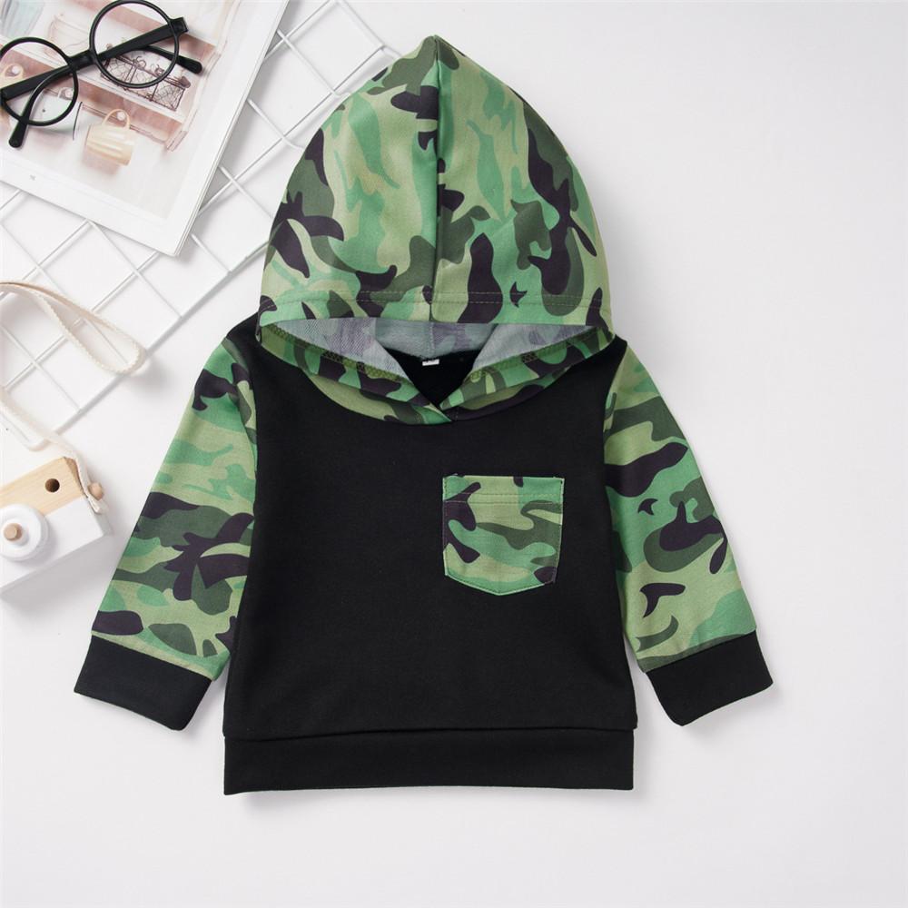 Baby Boys Camouflage Hooded Tops&Pants Baby Clothing Cheap Wholesale