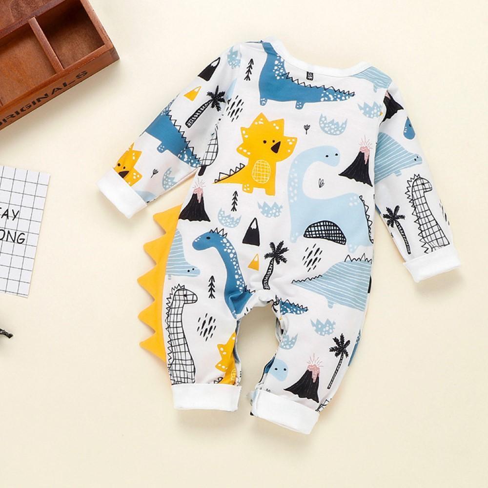 Baby Boys Dinosaur Printed Romper Wholesale Baby Clothing Suppliers Usa