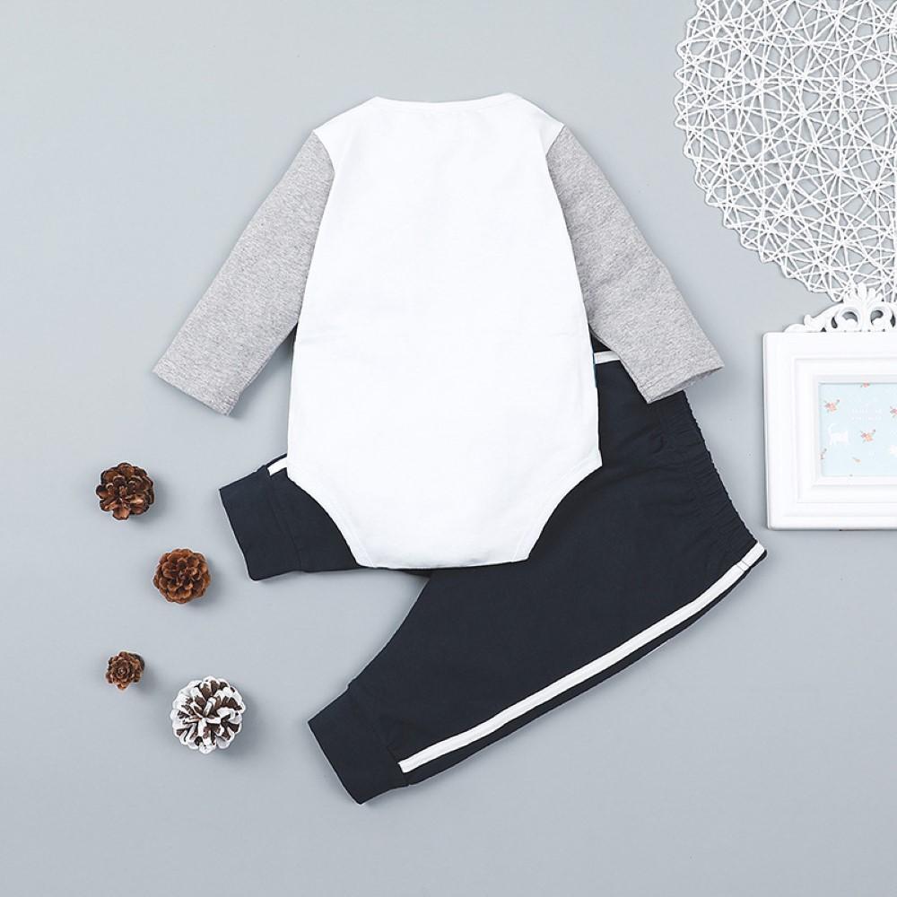 Baby Boys Long Sleeve Casual Romper & Pants Buy Wholesale Kids Clothing