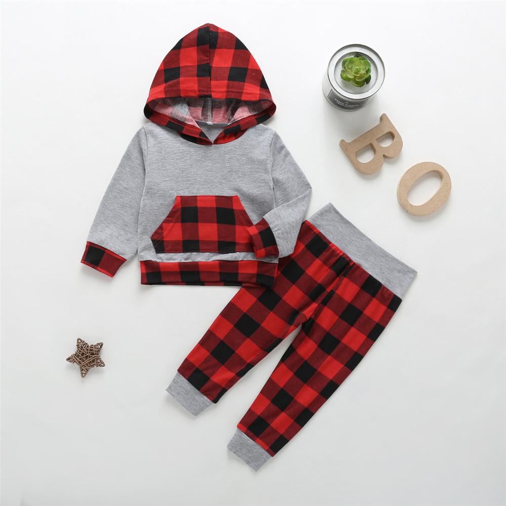 Baby Boys Long Sleeve Hooded Tops&Pants Baby Clothes Warehouse