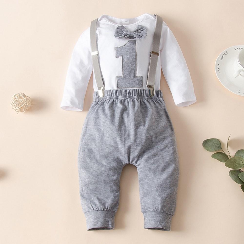 Baby Boys Number Printed Top & Pants Boy Wholesale Clothing