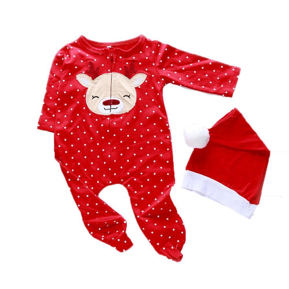 Baby Girls Deer Printed Romper Cheap Baby Clothes Online Wholesale