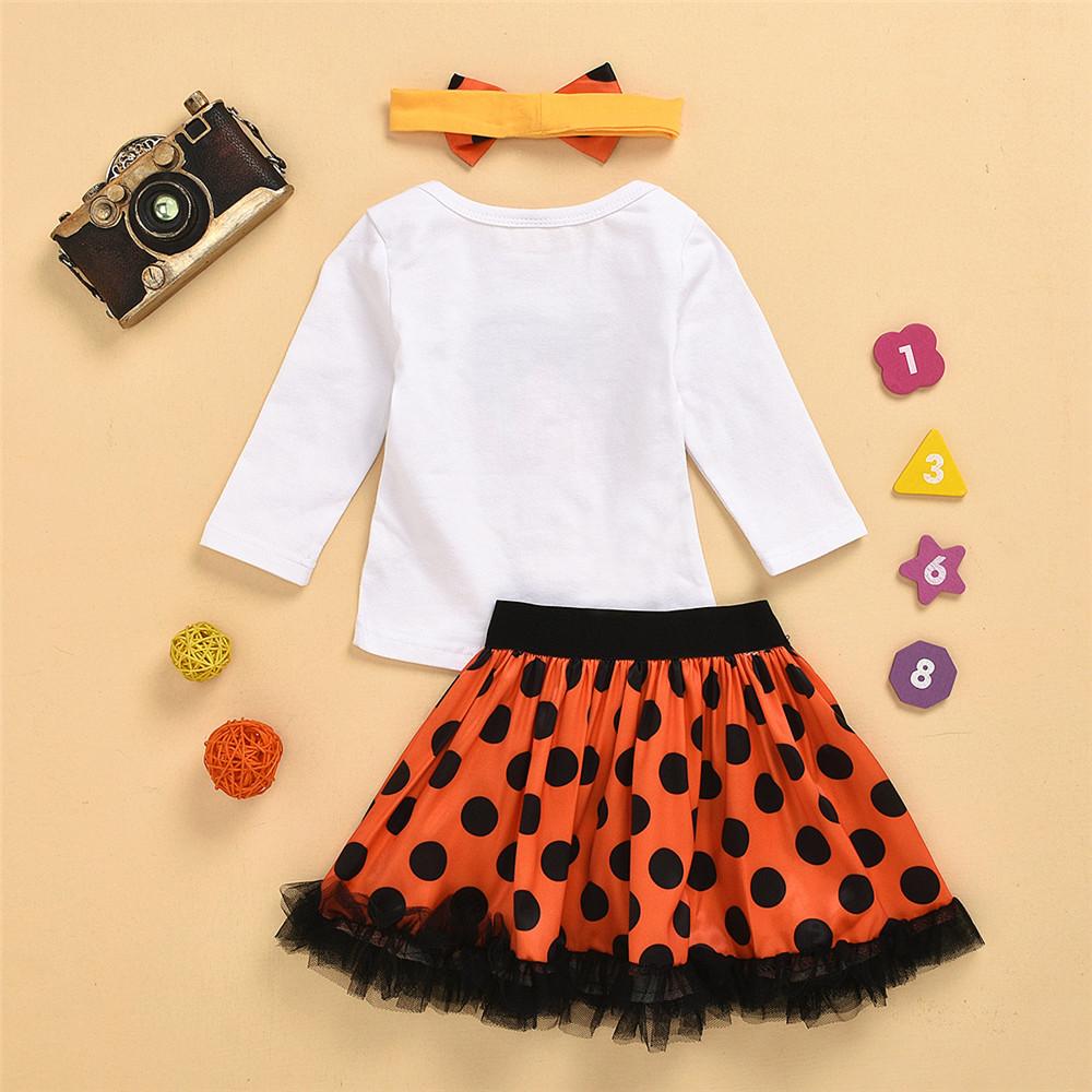 Baby Girls Halloween Long Sleeve Tops&Skirt Buy Baby Clothes Wholesale