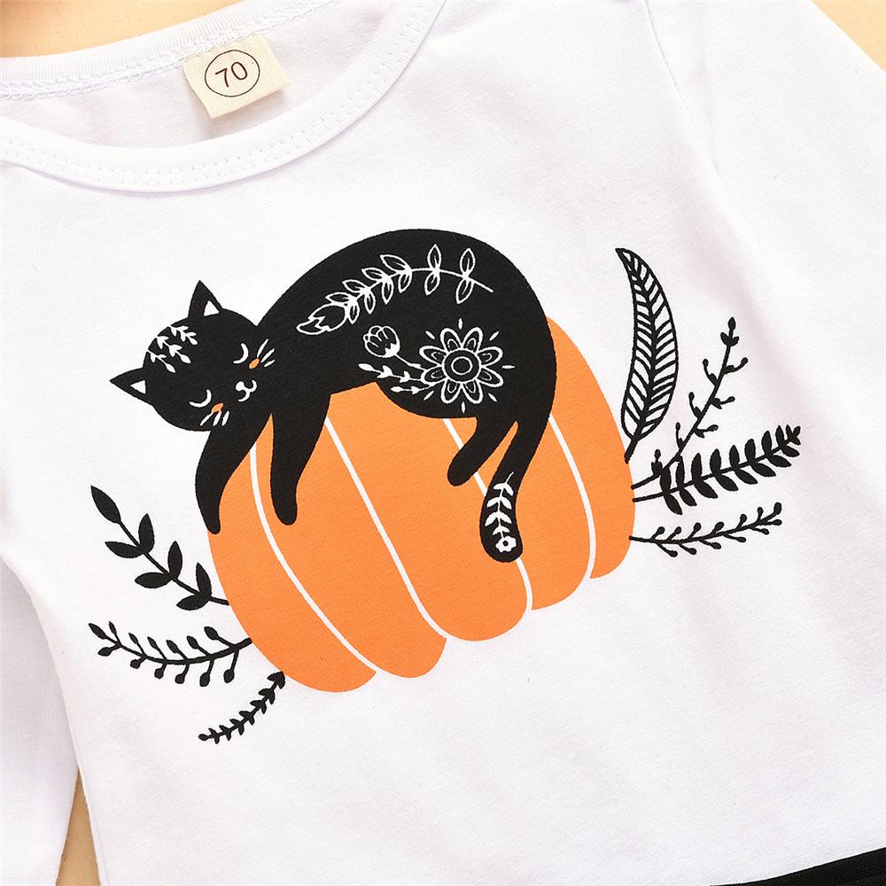 Baby Girls Halloween Long Sleeve Tops&Skirt Buy Baby Clothes Wholesale