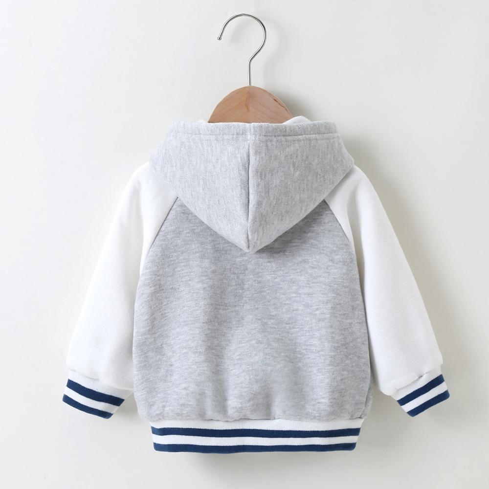 Baby Button Long Sleeve Hooded Jackets Wholesale Baby Clothing Distributors