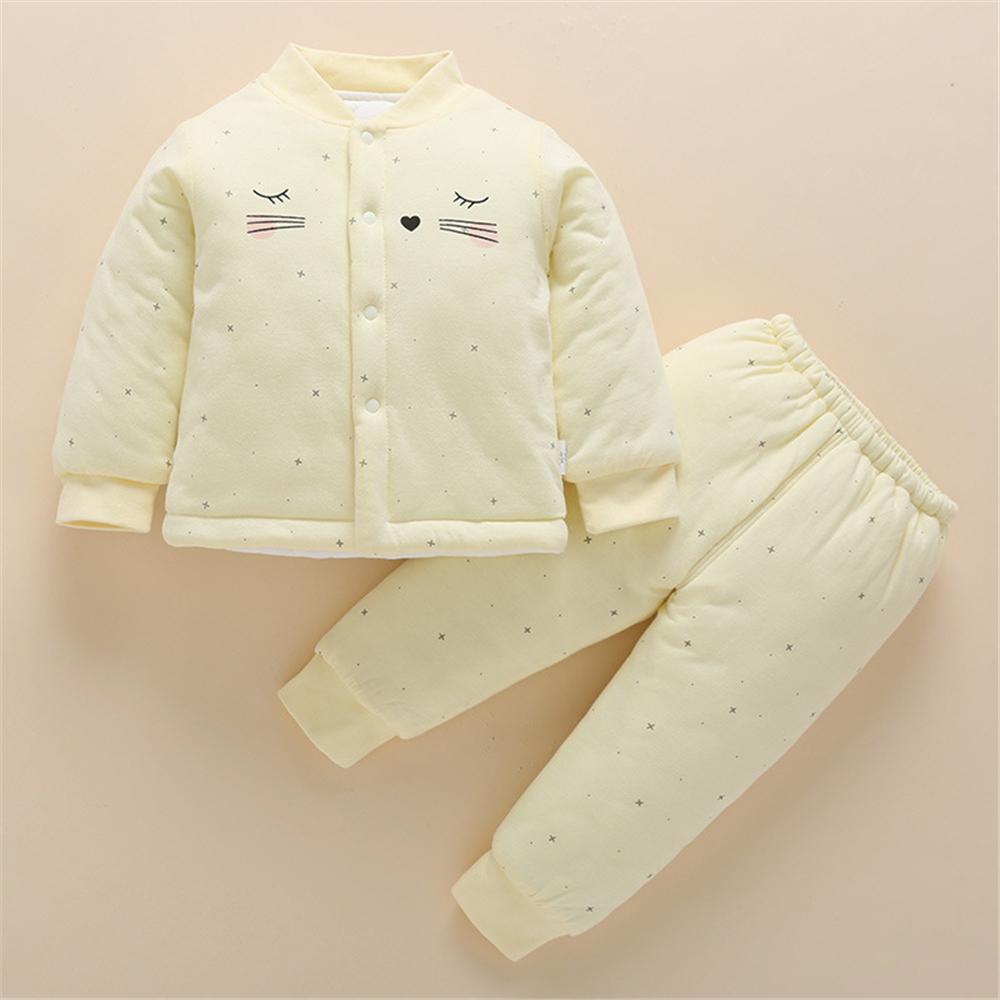 Baby Casual Long Sleeve Cute Cardigan Top & Pants Baby Outfits