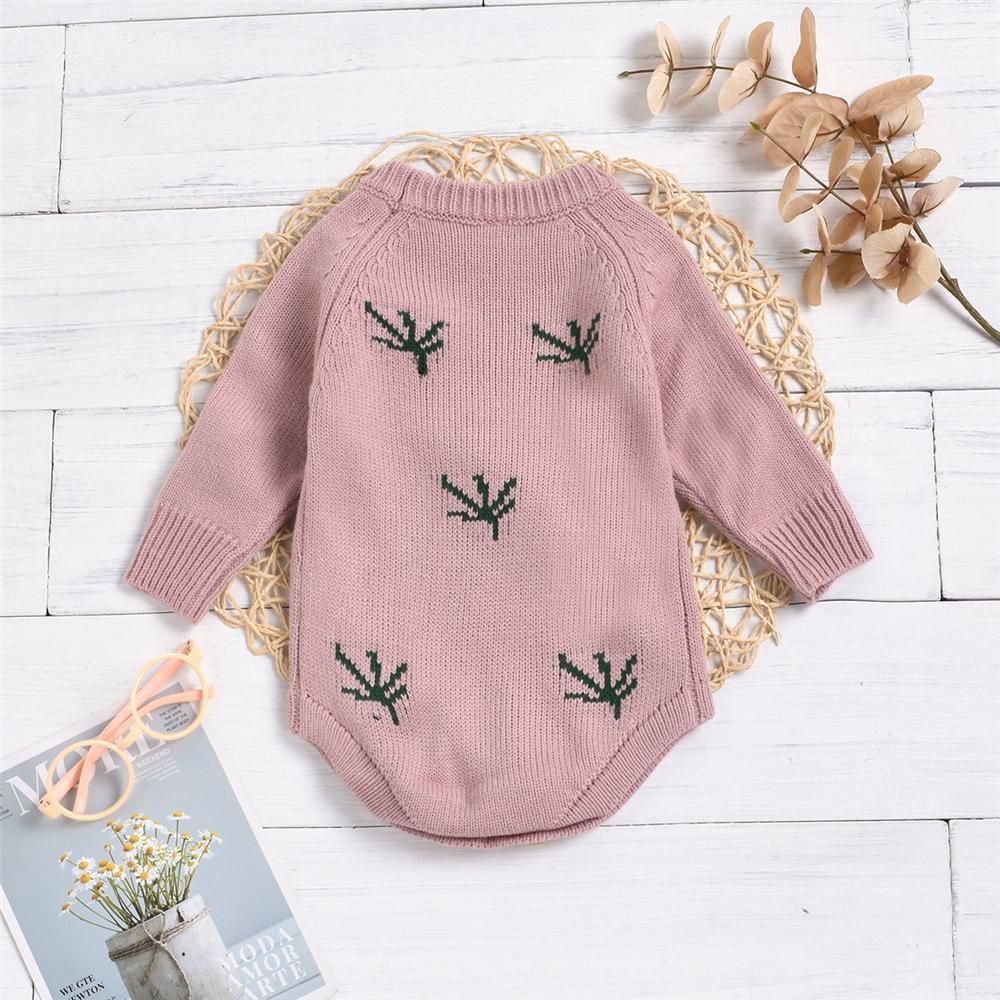 Baby Girls Cherry Ball Long Sleeve Crew Neck Romper Baby Clothes Vendors