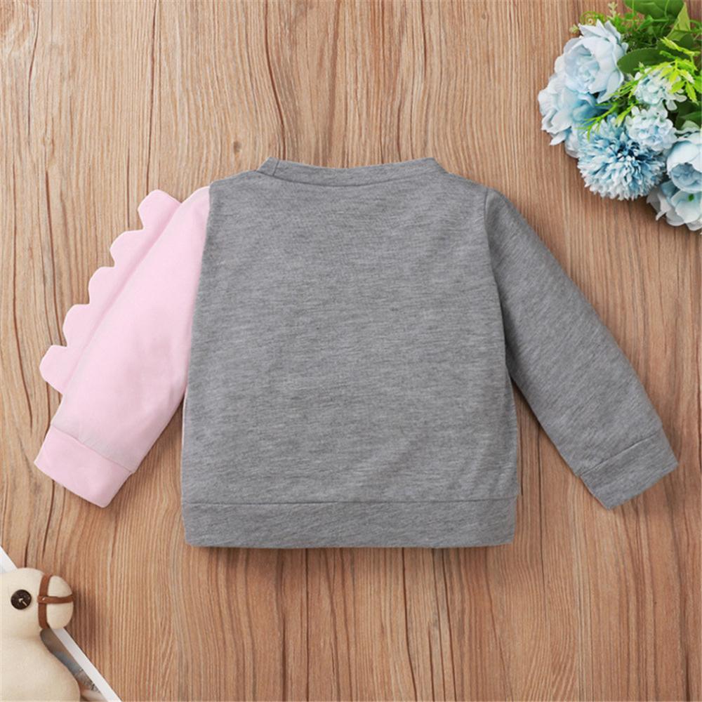 Baby Girls Dinosaur Printed Long Sleeve Top Baby Clothing Suppliers